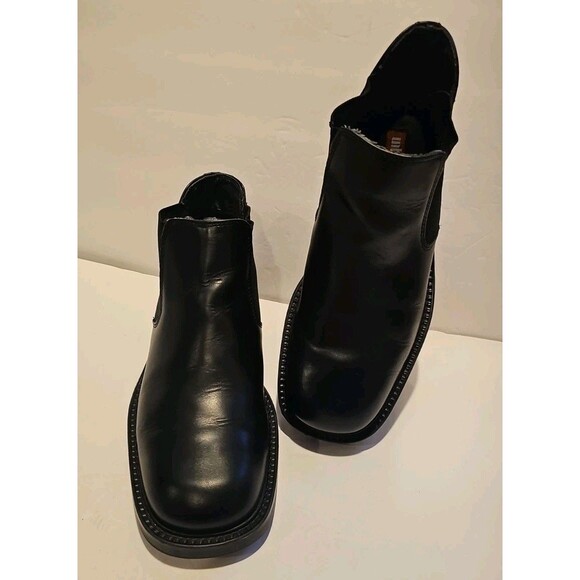 **Kenneth Cole Unlisted Men’s Classic Look Leather Chelsea Boots Black Size 8.5M - Picture 12 of 16